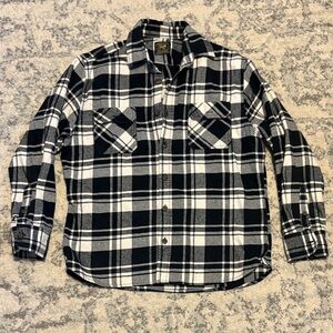 Jachs Black and White Heritage Flannel Shirt